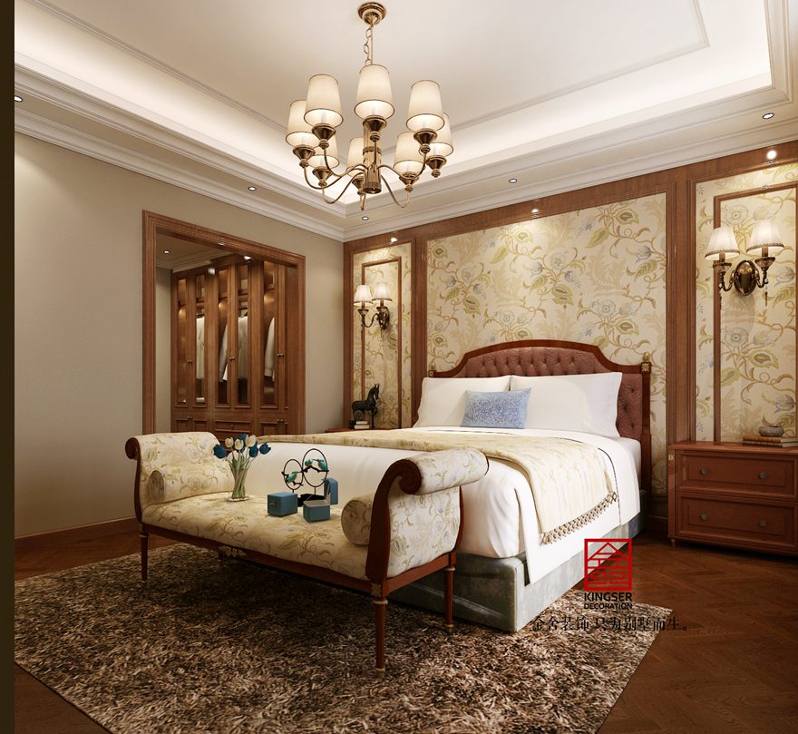 西山林語190平米美式風格裝修效果圖