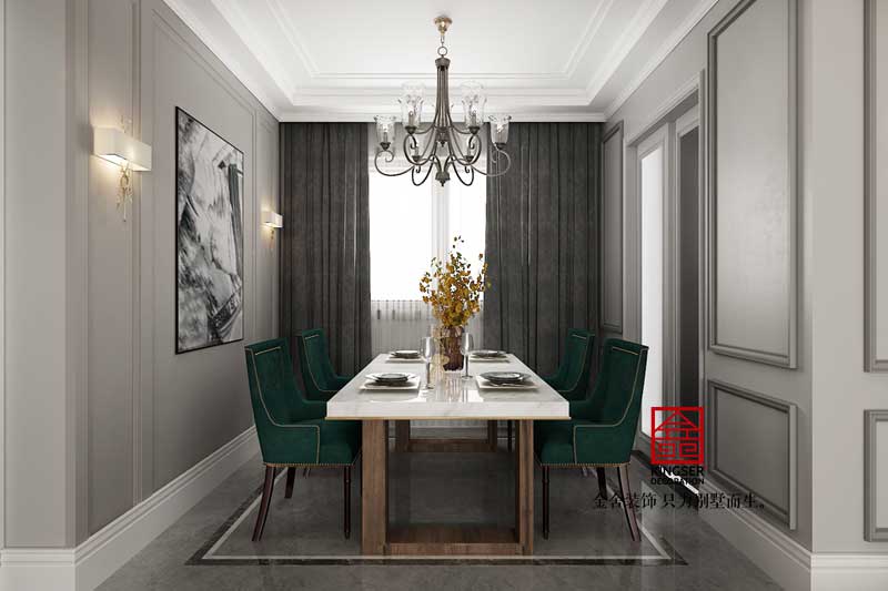 國賓壹號153平米美式風格裝修效果圖