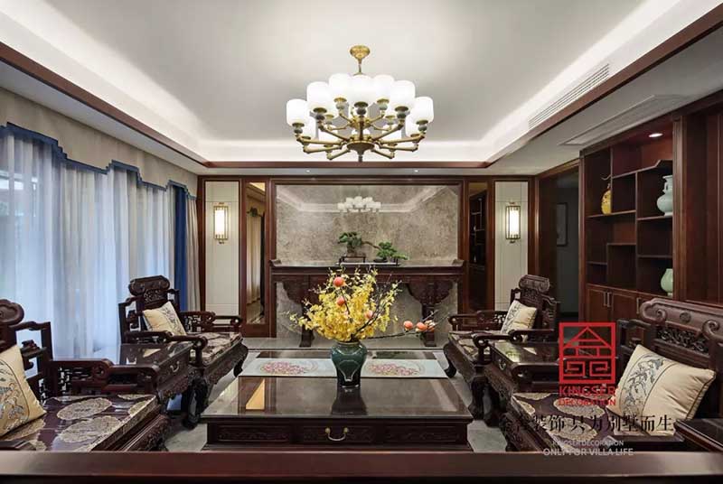 國賓壹號(hào)210平米中式風(fēng)格裝修實(shí)景圖