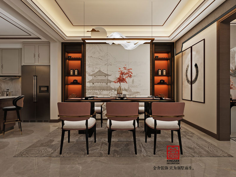 開(kāi)元府398平新中式效果圖-餐廳