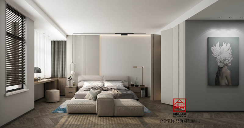 榮盛華府210㎡現(xiàn)代簡約裝修實景