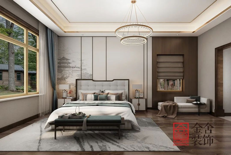 西山林語1400㎡新中式別墅裝修實(shí)景