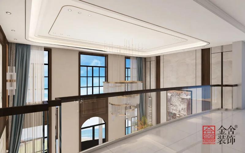 西山林語1400㎡新中式別墅裝修實(shí)景