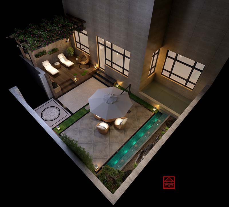 萬和原著下躍220平米新中式風(fēng)格裝修設(shè)計