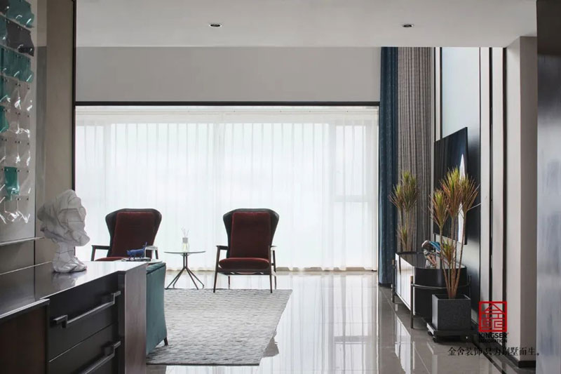 裕華壹號(hào)260㎡頂躍裝修現(xiàn)代輕奢實(shí)景圖