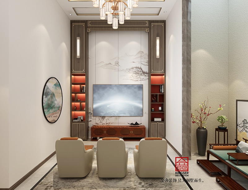 萬合名著下躍裝修260平米新中式風格效果圖