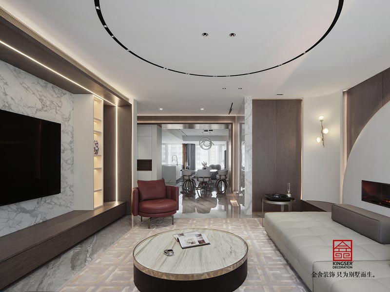 榮盛華府200平米現(xiàn)代風(fēng)格裝修實(shí)景圖