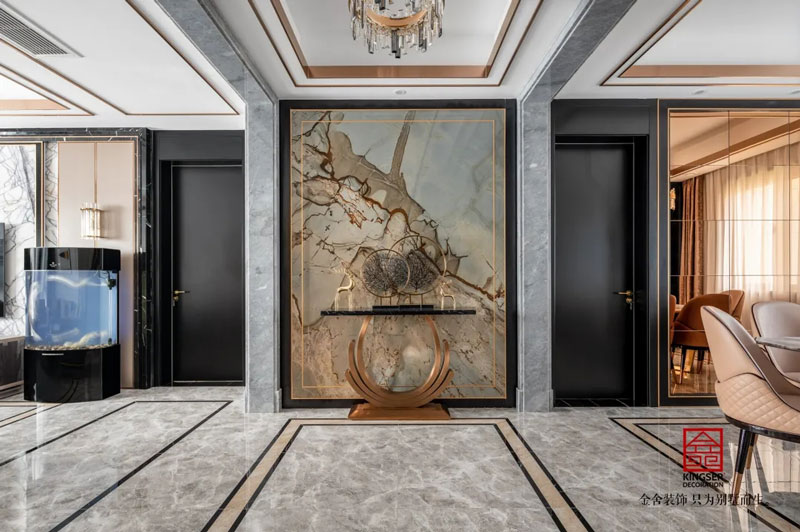 國赫天著港式輕奢風(fēng)格實(shí)景圖-玄關(guān)