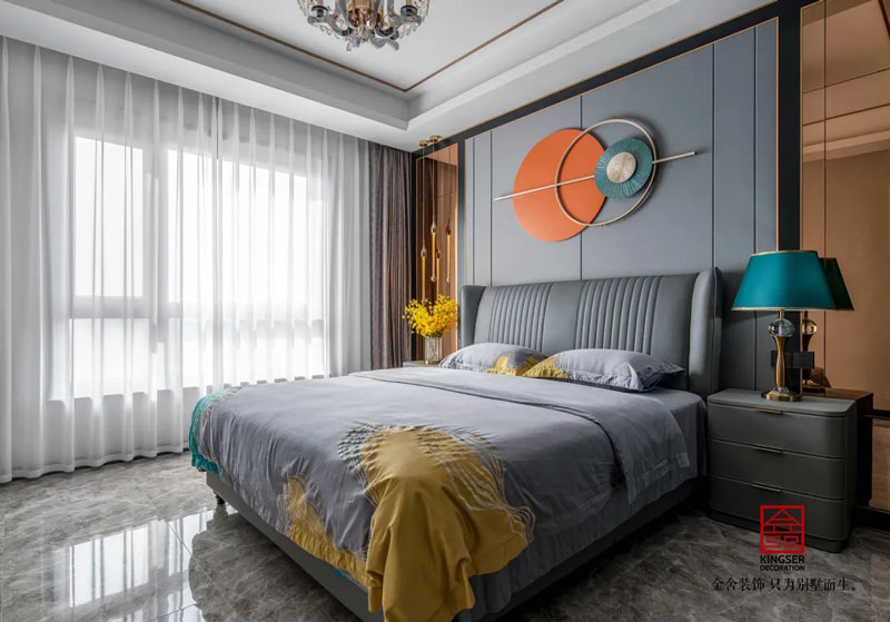 國赫天著港式輕奢風(fēng)格實(shí)景圖-臥室