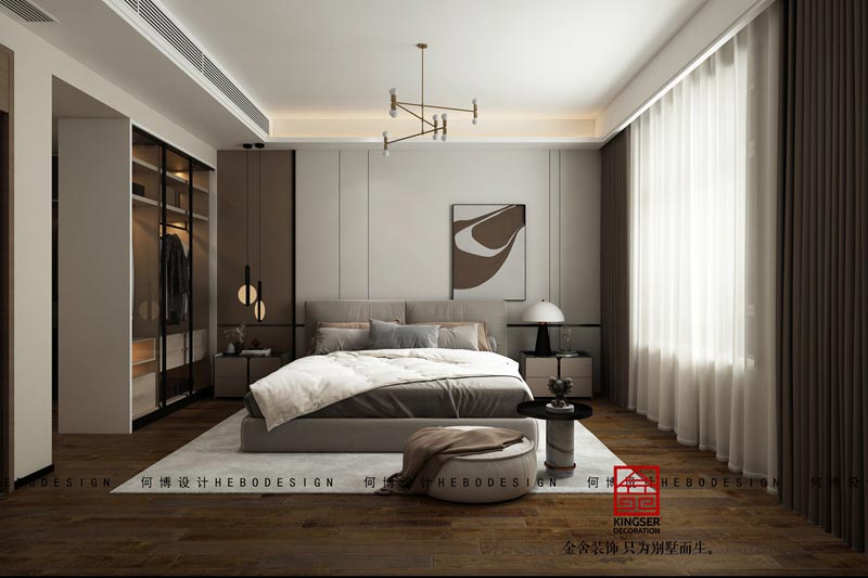 西山林語(yǔ)現(xiàn)代風(fēng)格裝修效果圖-臥室