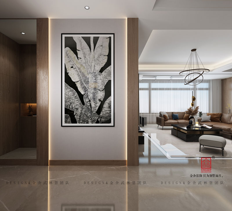 保利西山林語現(xiàn)代風格玄關(guān)效果圖