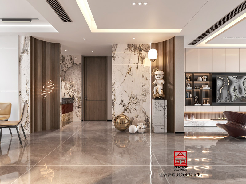 東南智匯城代輕奢風格玄關(guān)效果圖