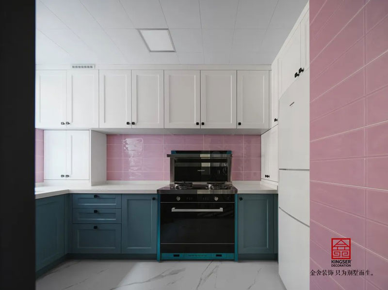 秀水名邸120㎡孟菲斯風(fēng)格裝修設(shè)計