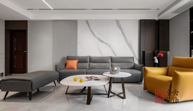 石家莊學校公寓裝修160㎡現(xiàn)代輕奢實景圖