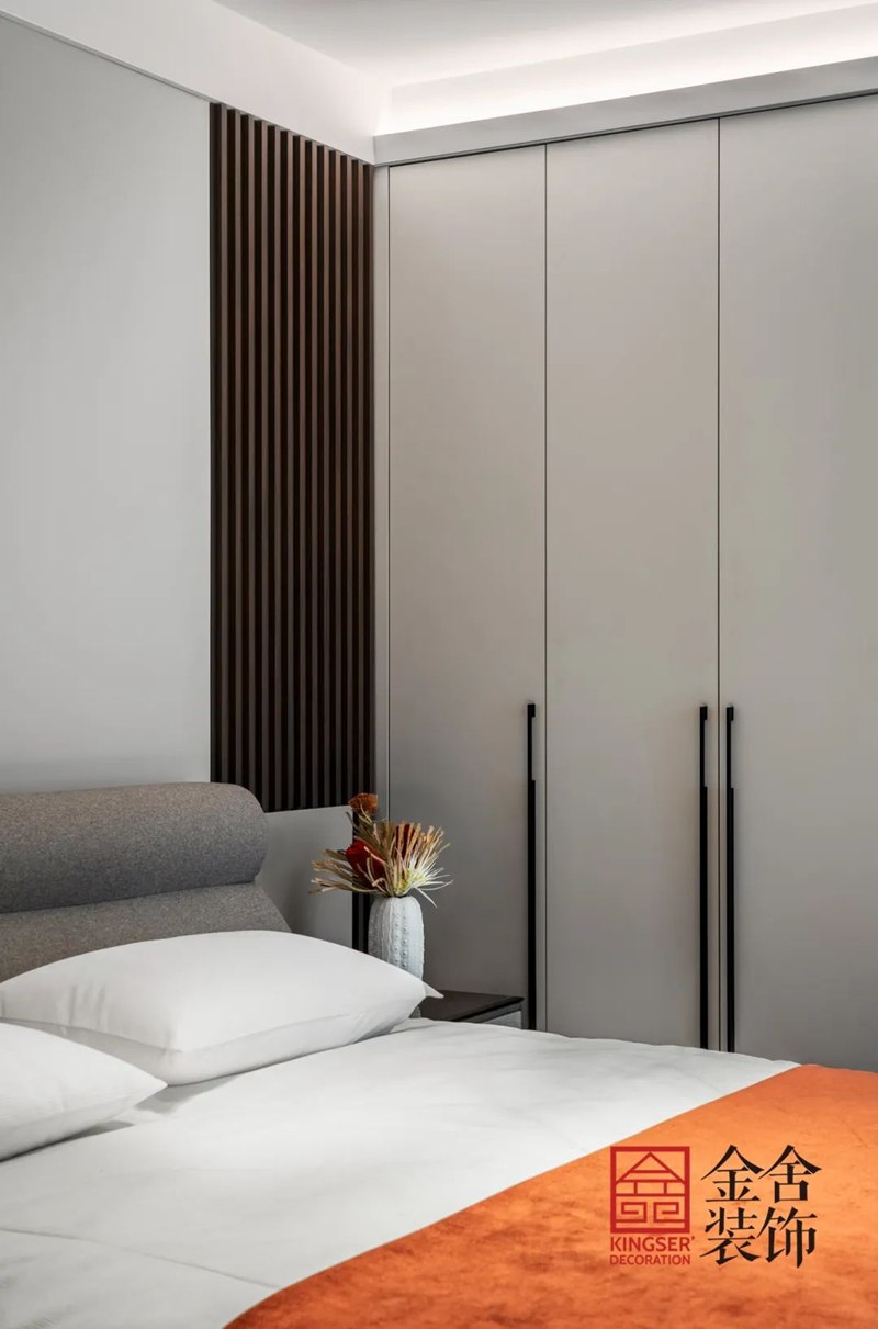 石家莊學校公寓裝修160㎡現(xiàn)代輕奢實景圖