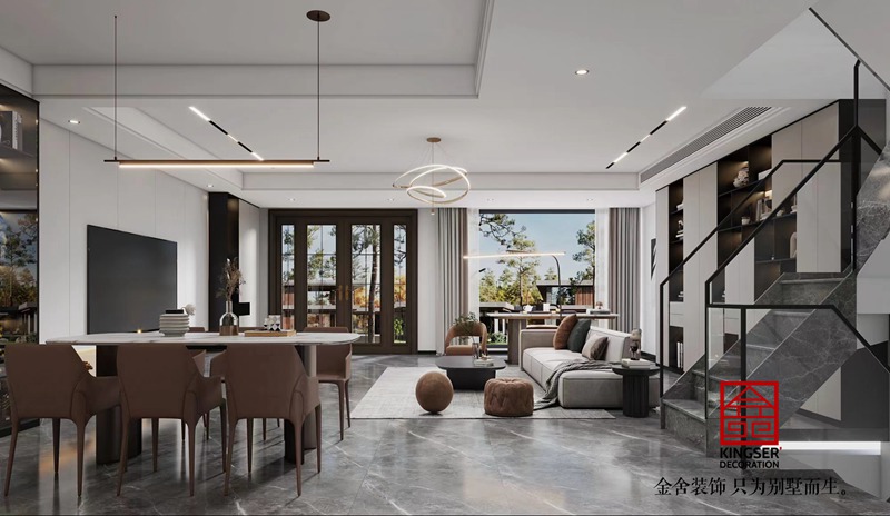 中央云著169平米輕奢風格裝修設(shè)計