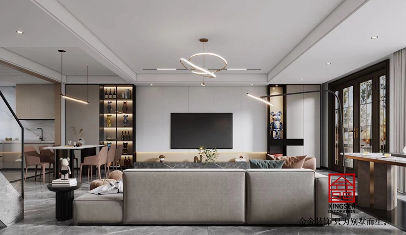 中央云著169平米輕奢風格裝修設(shè)計