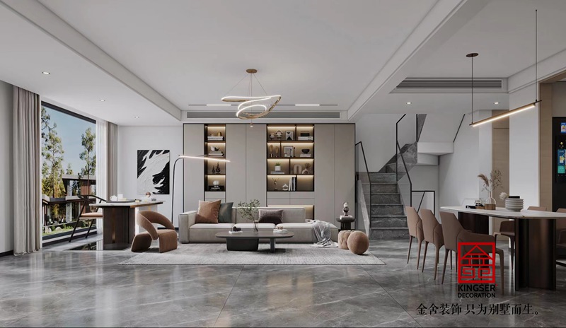 中央云著169平米輕奢風格裝修設(shè)計