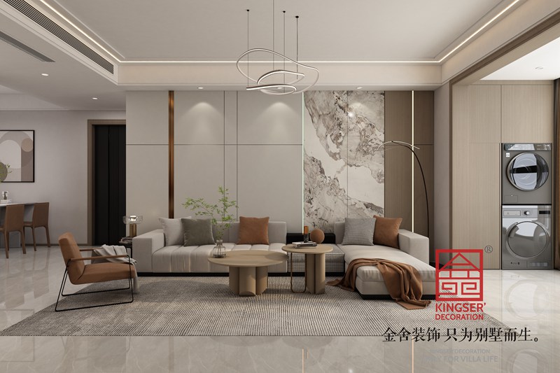 國仕山136平輕奢風格裝修設(shè)計