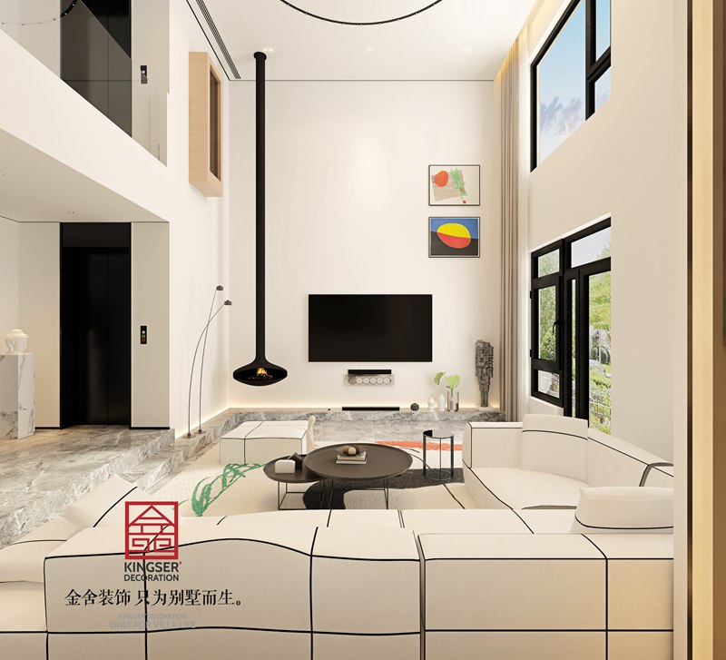 榮盛御府440平米現(xiàn)代風格別墅裝修設(shè)計