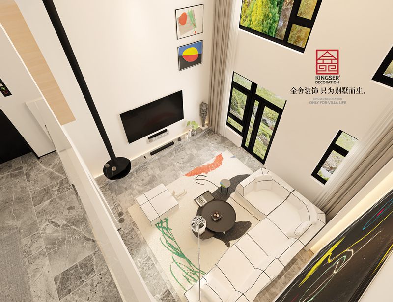 榮盛御府440平米現(xiàn)代風格別墅裝修設(shè)計