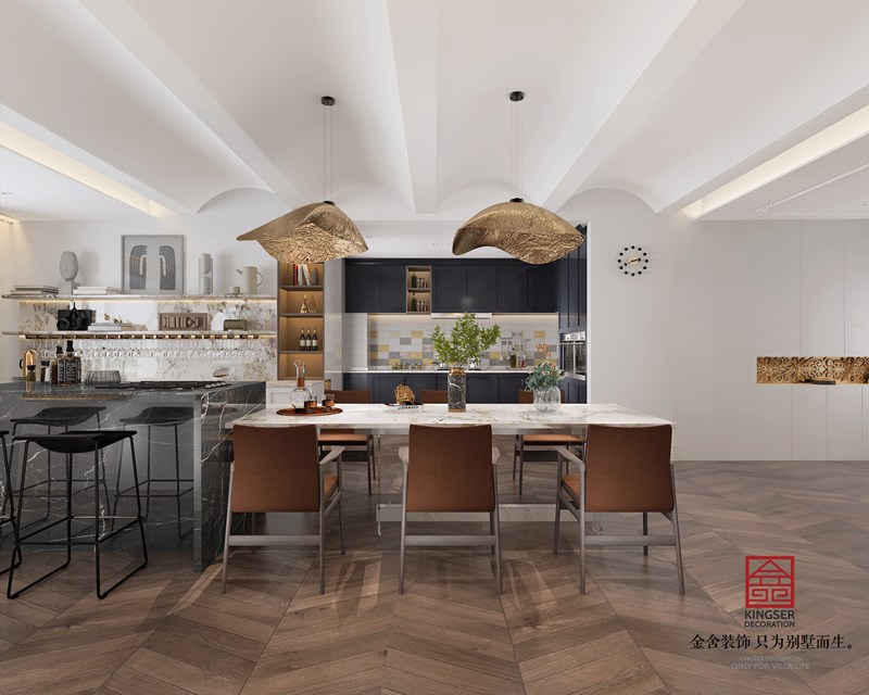 恒大華府280㎡現(xiàn)代法式風格裝修效果圖