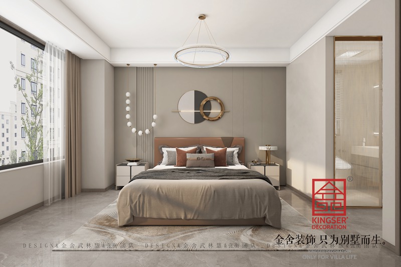 盛邦九號院現(xiàn)代風(fēng)格臥室裝修設(shè)計