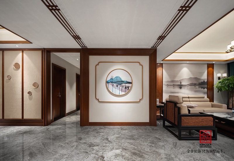 保利拉菲公館中式風(fēng)格裝修實景圖